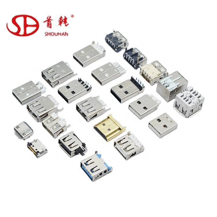 Mini Micro 180 Degree Vertical Usb Connector Factory Usb Jack Connector